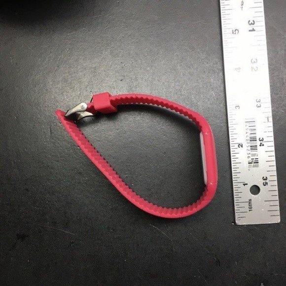 Silicone Led Watch As Is Covered Face Hot Pink Silver Barbie Soft Girl Retro 80s - Picture 3 of 3